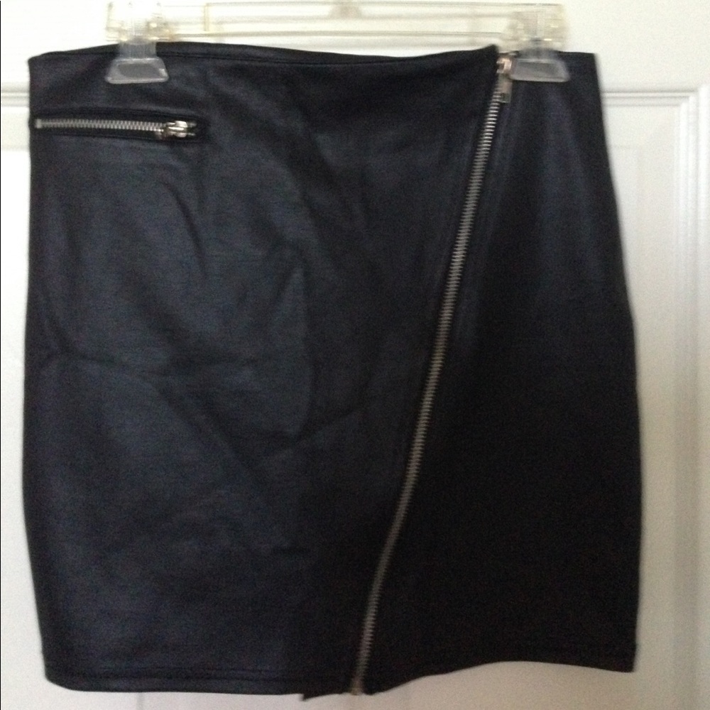 Faux Leather Mini Skirt